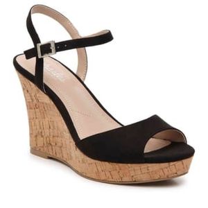 NWOT Charles David Lambert Cork Wedge Sand…
